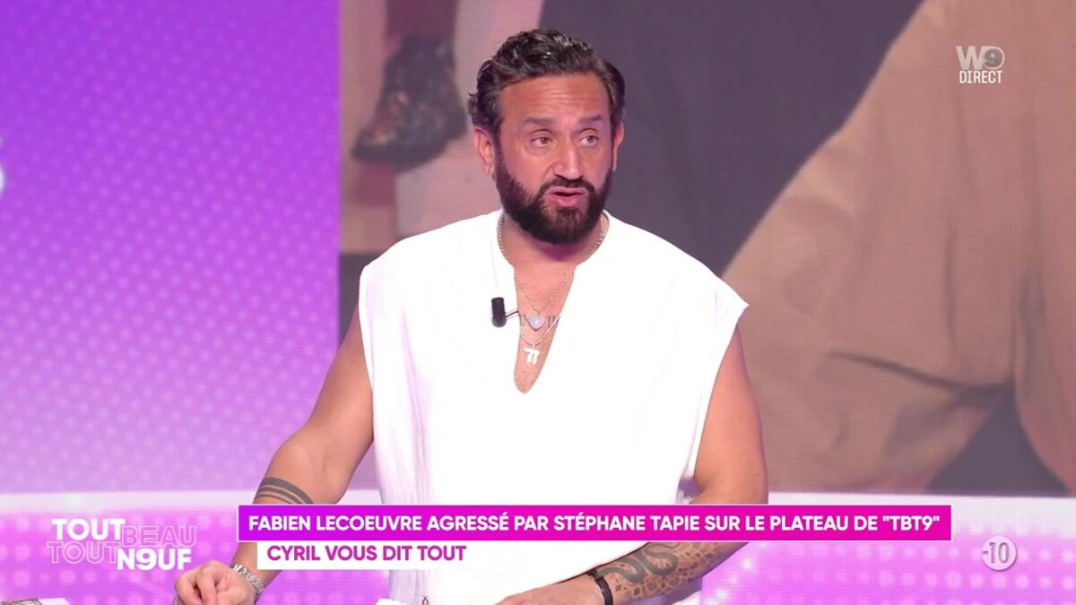 Tout beau tout neuf : Cyril Hanouna revient sur l’altercation entre Fabien Lecœuvre et Stéphane Tapie et dévoile la date de retour du chroniqueur hospitalisé – Télé-Loisirs
